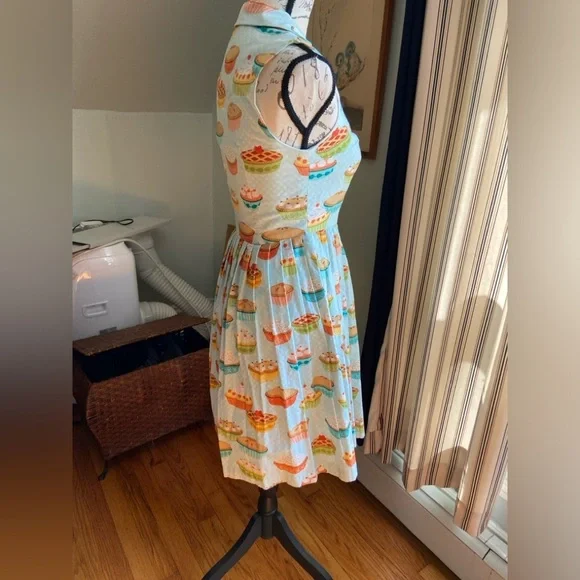 RARE Fervour Pie Dress ModCloth Size Small Lined - Picture 7 of 16